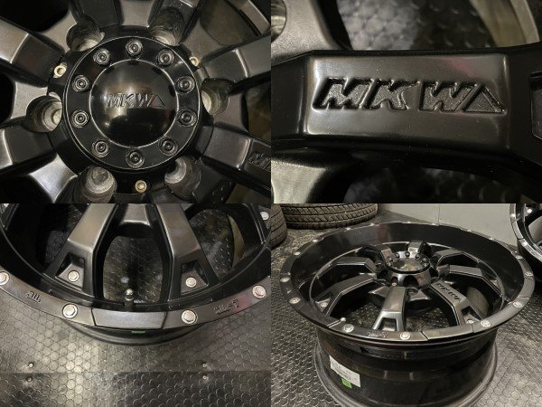 MKW MK-46 社外ホイール 17インチ 4本 8J6HPCD139.7+25 ブラック 
