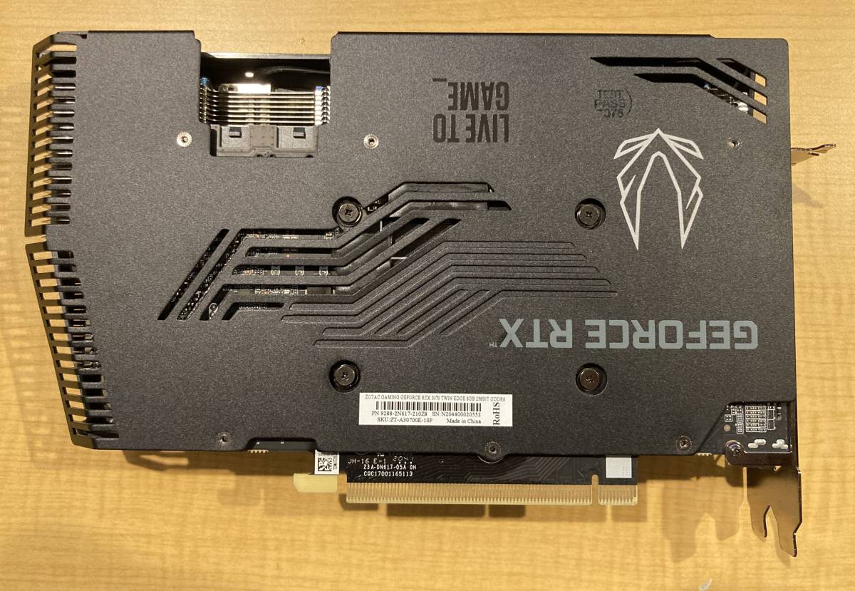 ZOTAC GAMING GeForce RTX 3070 Twin Edge / ZT-A30700E-10P / 非LHR
