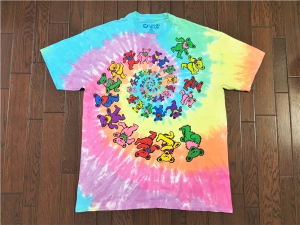 グレイトフルデッド ＧＲＡＴＥＦＵＬＤＥＡＤ デッドベア タイダイ Ｔシャツ ＸＸＬ ビッグサイズ ロック バンド クマ 熊 リキッドブルー
