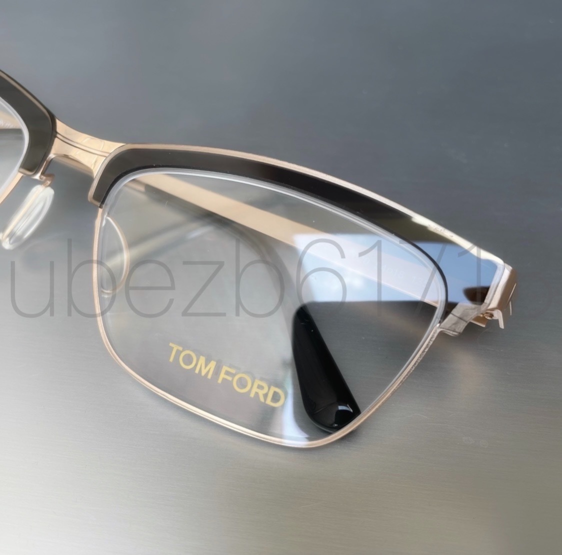 人気，お得 TOM FORD トムフォード ブラック/ゴールド 黒縁眼鏡 サーモントタイプ メガネ 超高輝度セル コンビネーション Marcolin正規品 ケース(トムフォード)｜売買されたオークション情報、yahooの商品情 トムフォード