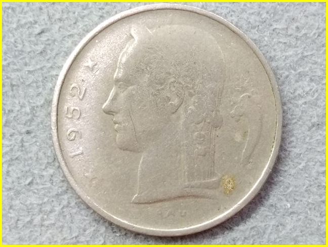 ベルギー 1フラン 硬貨/1952年】 1FR/旧硬貨/コイン/古銭/1Fr 
