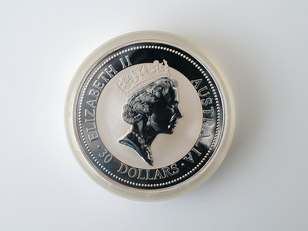 1995年オーストラリア 1kg銀貨 30ドル - 1キロ 銀貨オーストラリア
