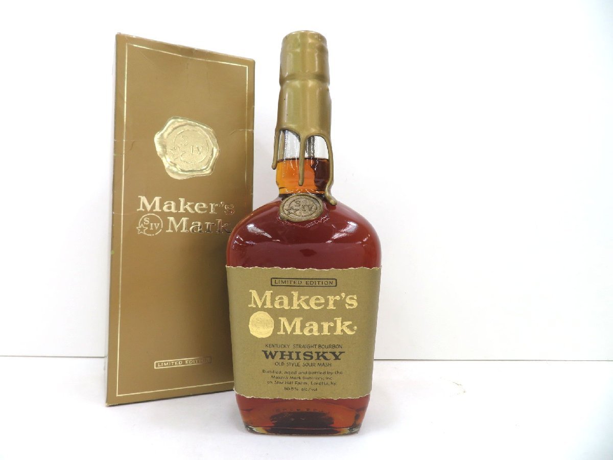 1円スタート ウイスキー whisky メーカーズマーク レッドトップ 4本 