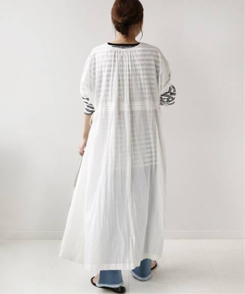 JOURNAL STANDARD relume コットンボイルクリンクルフレンチスリーブワンピース　ホワイト　新品未使用品　タグ付き