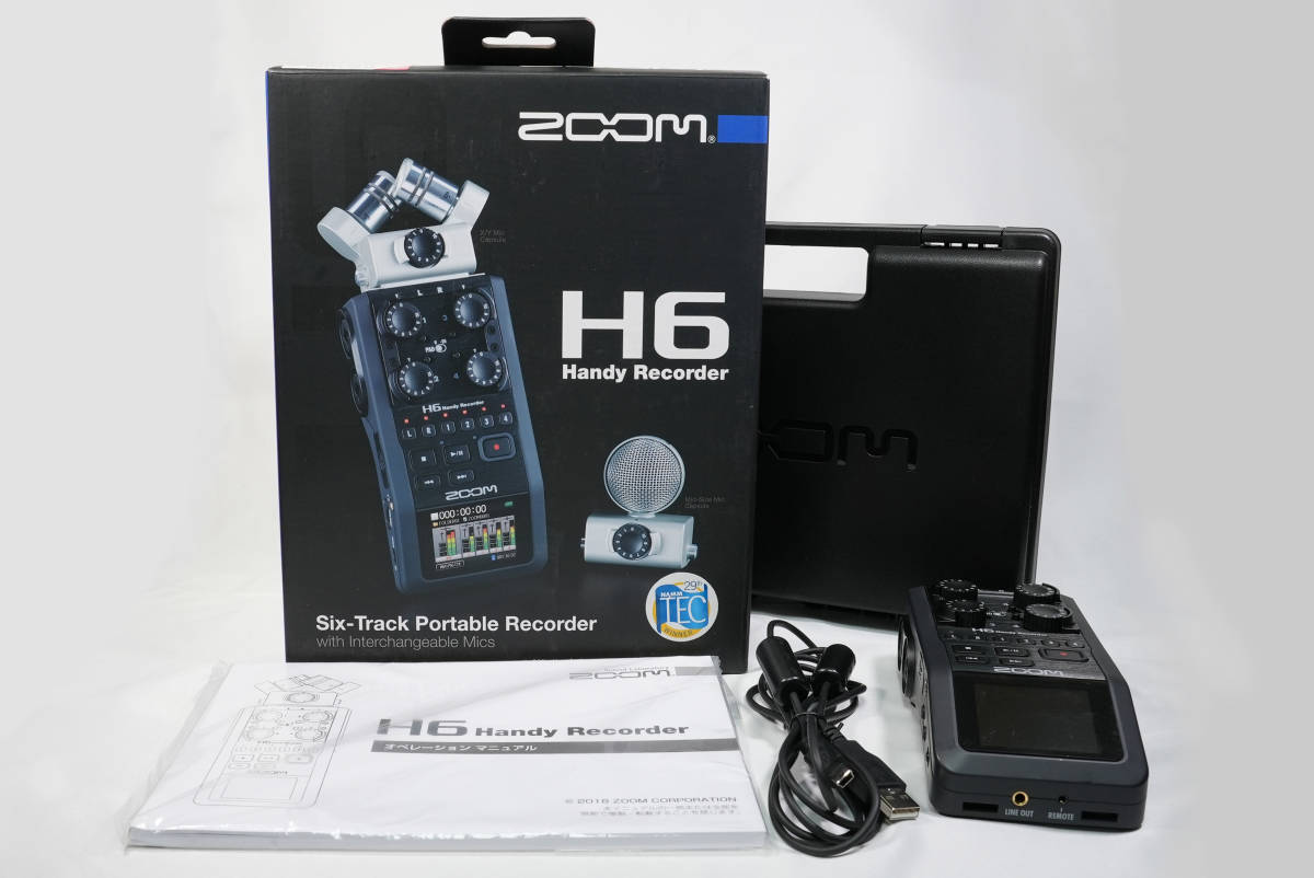 ZOOM H6 | Recorder 高音質6トラックレコーダー H6エッセンシャル 