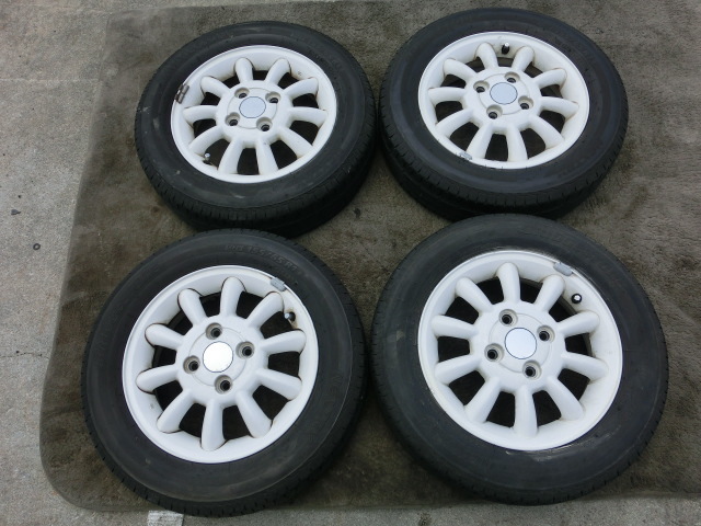 ラパン HE21S 純正13インチアルミ ブリジストン 155/65R13インチ