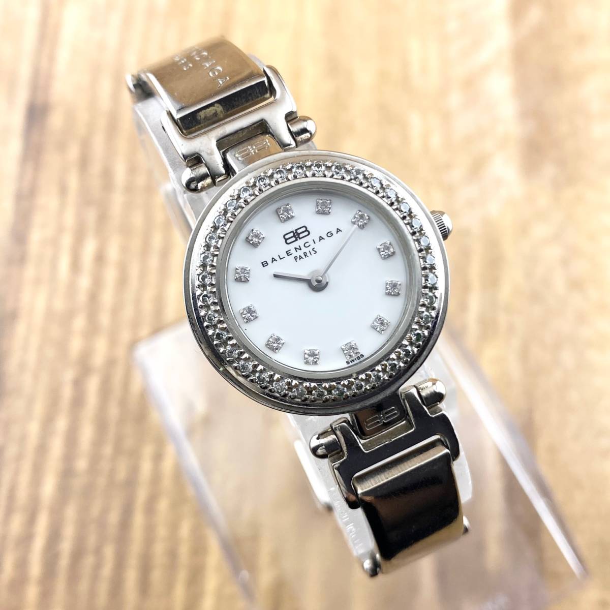 1円〜】BALENCIAGA バレンシアガ 腕時計 レディース ストーンベゼル