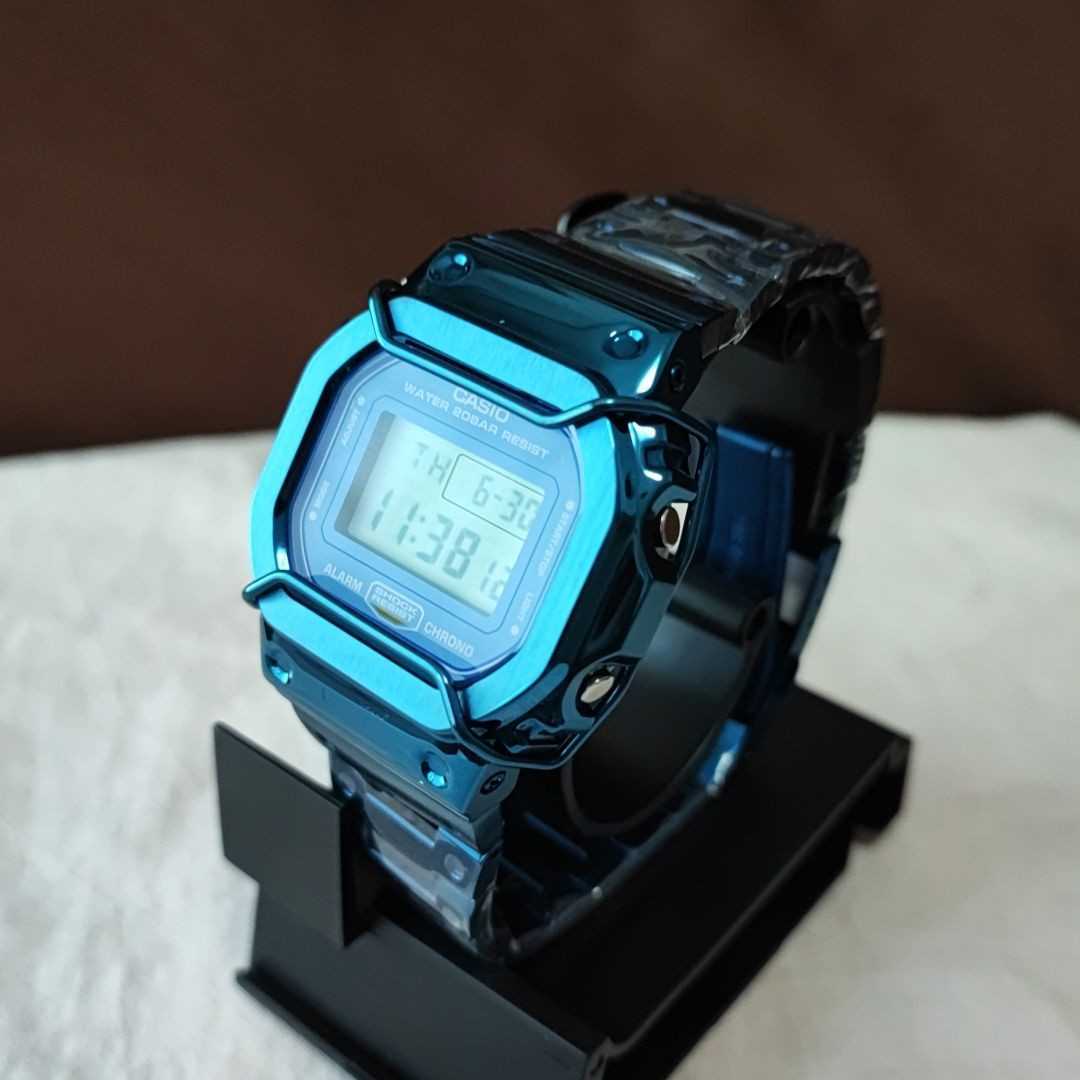 オールブルー》1円〜☆新品未使用【ブルーカスタム】G-SHOCK DW 