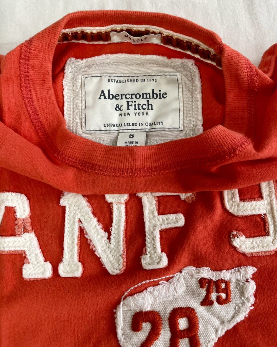 品 Abercrombie Fitch アバクロンビー フィッチ 厚手 Tシャツ メンズ サイズs オレンジ ダメージ加工 アバクロ Sサイズ 売買されたオークション情報 Yahooの商品情報をアーカイブ公開 オークファン Aucfan Com