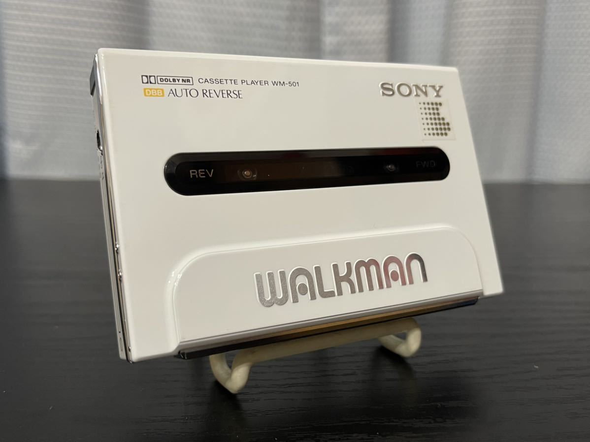 美品/SONY/ソニー/WALKMAN/WM-501(ホワイト)/カセットウォークマン