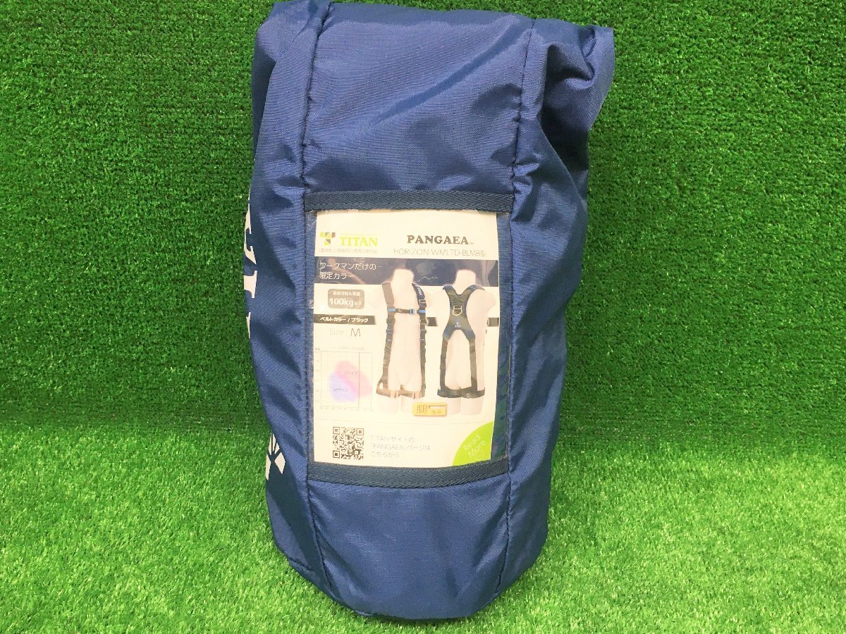 【新規格適合品】未使用品 TITAN タイタン 墜落制止用器具 フルハーネス パンゲア HORIZON-WMLTD-BLMB Mサイズ タイタン 墜落制止用器具 TITAN 新規格 18go未使用品タイタン(TITAN) PAHN-10A-BL-L