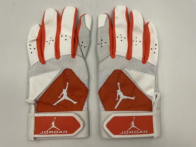 NIKE - ジョーダン　バッティンググローブ　M オレンジ JORDAN ジョーダン 野球 打撃用 両手バッティンググローブ オレンジ Size-M