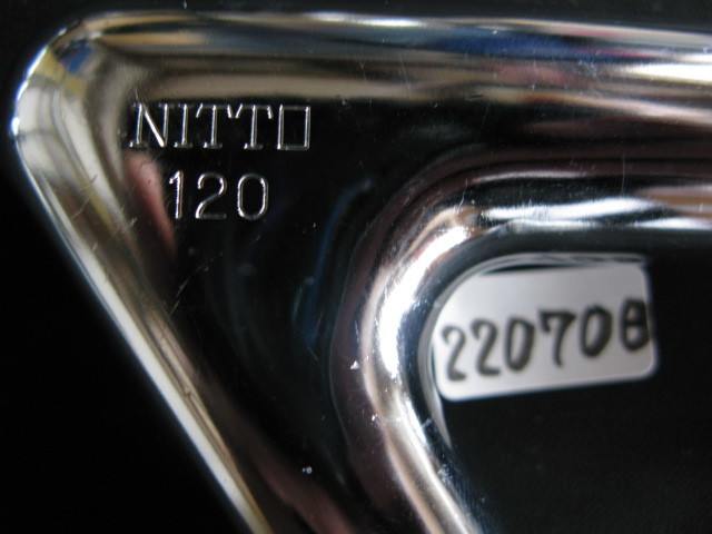 NITTO 120ｍｍ58°クロモリステム　 njs 競輪　美品 ピスト・競輪/NJS認定【NITTO 120】クロモリステム120mm/58°美中古YU
