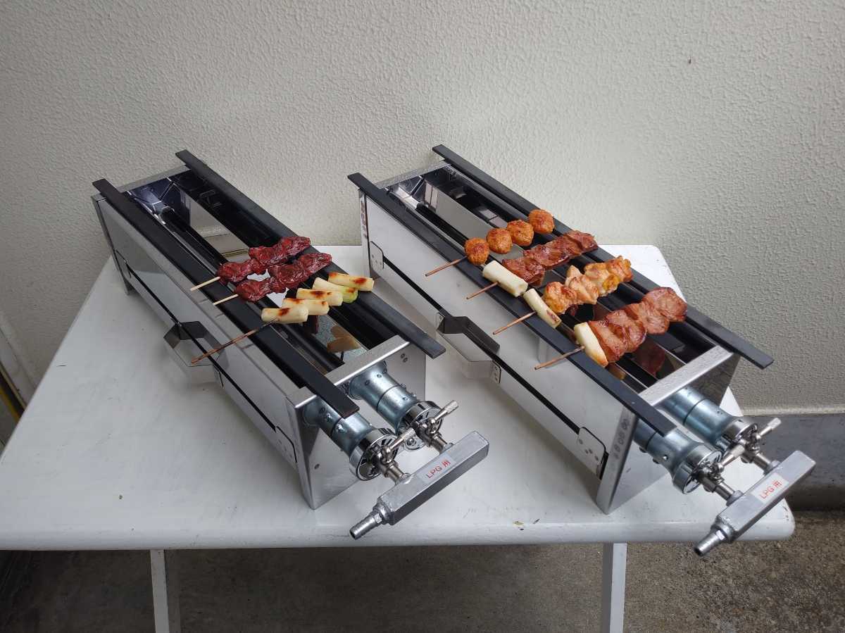 業務用☆焼鳥焼器☆みたらし団子☆やきとり☆牛豚串焼☆祭り☆BBQ