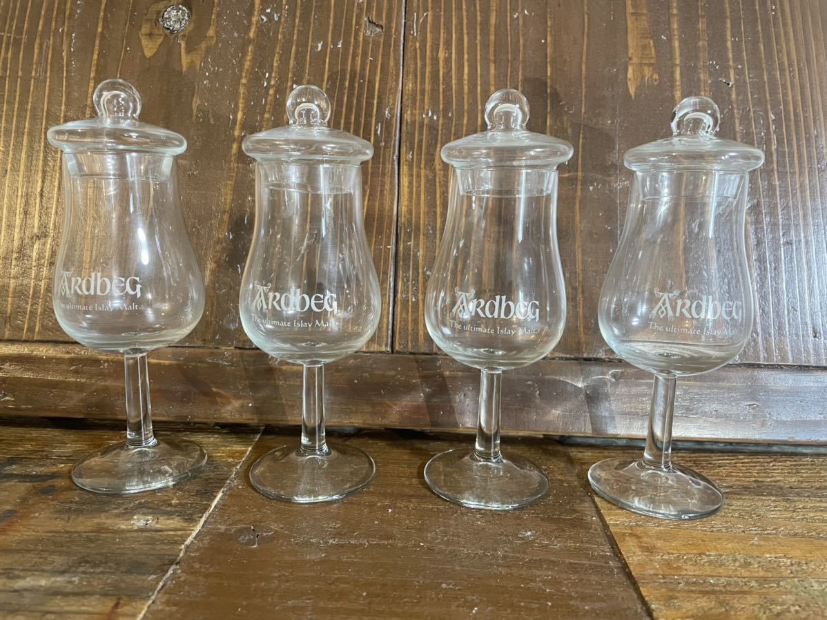 テイスティンググラス アードベッグ - 蓋付 箱付 Glass Ardbeg 4脚