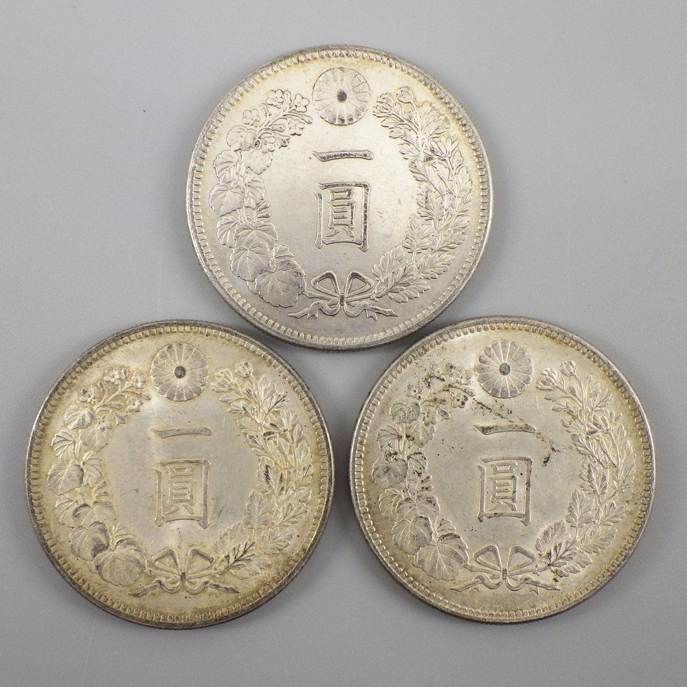 新1円銀貨 明治34年 新1円銀貨(小型) 極美品 丸