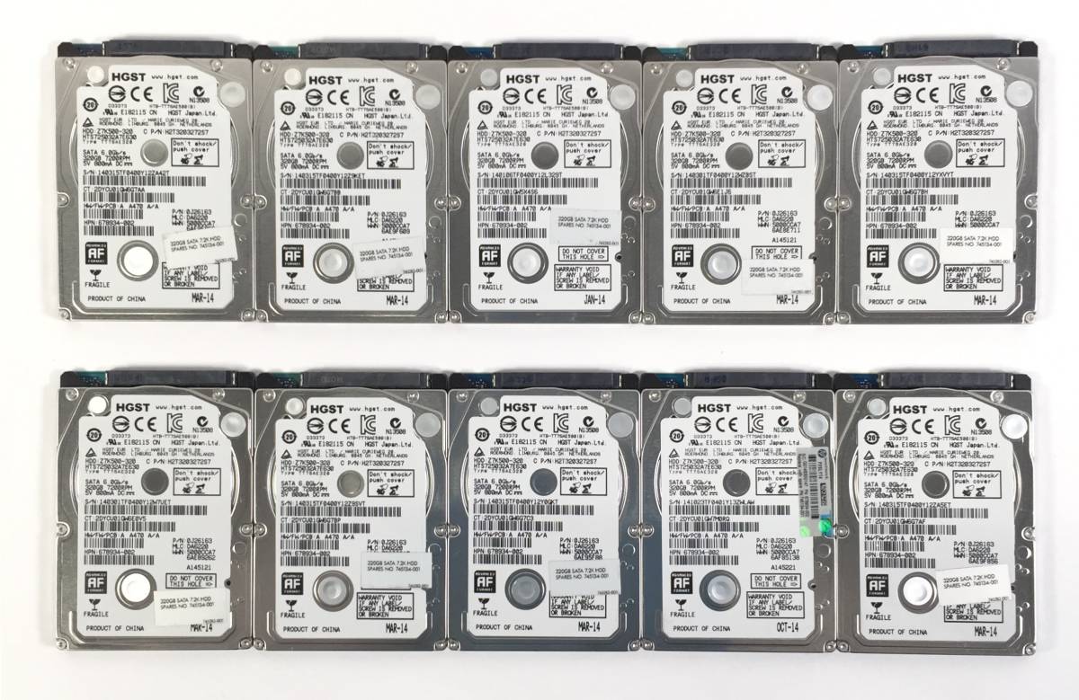 HGST SATA Hard Internal 320GB for GB II 0 Drives Disk Storage 