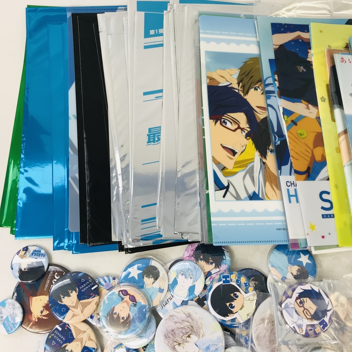 ジャンク Free! 缶バッジ クリアファイル ポストカードセット 七瀬遙