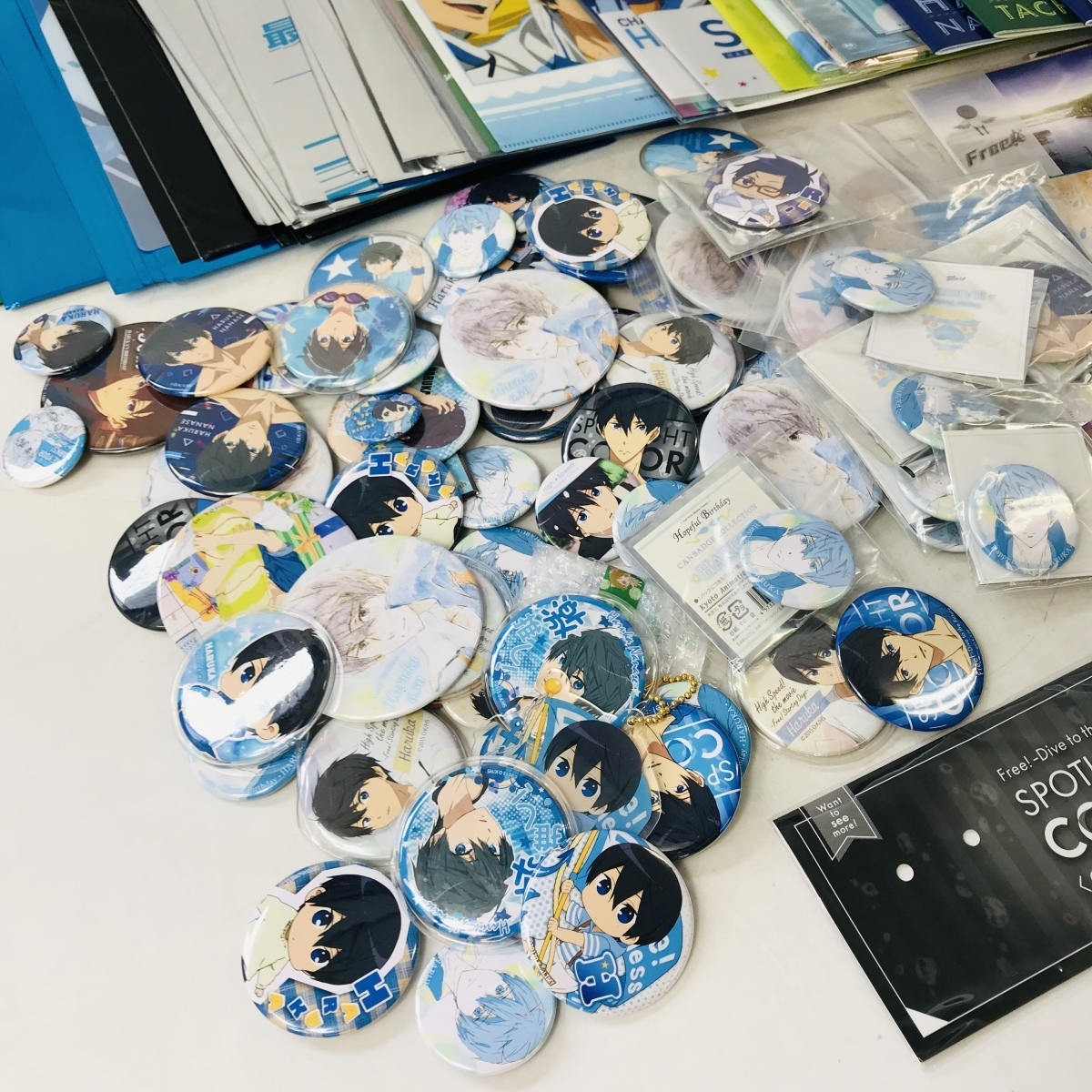 ジャンク Free! 缶バッジ クリアファイル ポストカードセット 七瀬遙