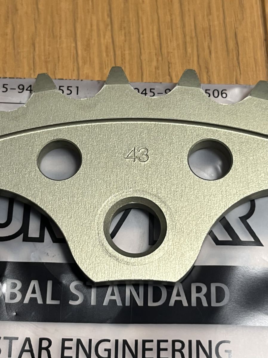 CBR250RR ドリブンスプロケット　サンスター　43丁 サンスターサンスター ドリブンスプロケット 43丁 RH-120-43 CBR250RR