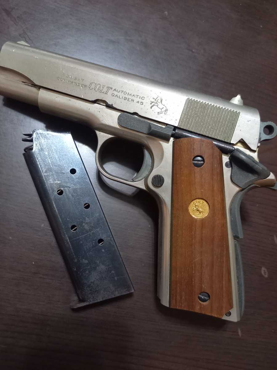 COLT COMBAT COMMANDER MFG SUZUKI PRODUCTS モデルガン 木製グリップ