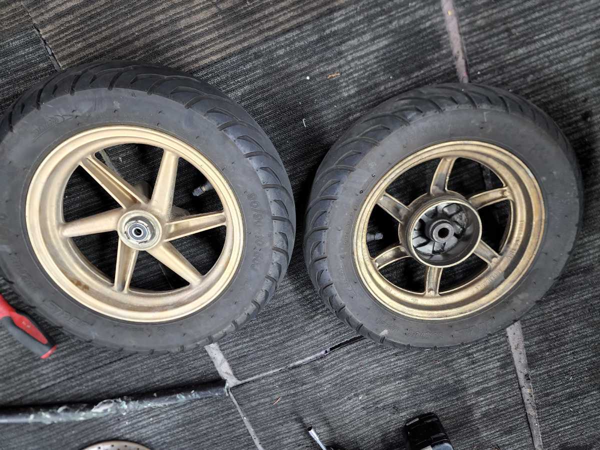 359 送料込 AF35 ライブDio ZX 純正 ホイール 金ホイール