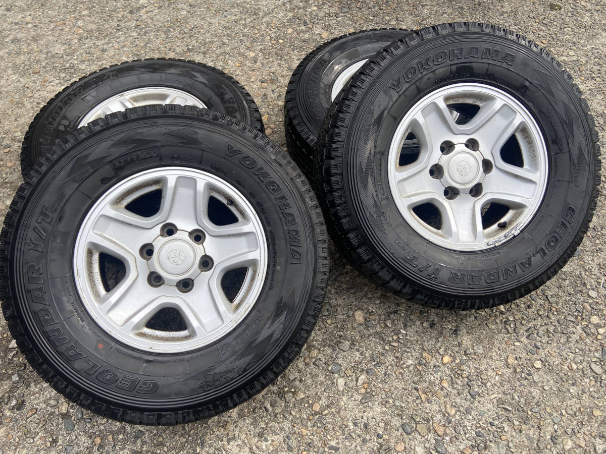 人気セール，低価 トヨタ純正ホイール タイヤ ハイラックスサーフ/プラドなど 265/70R16 4本セット(スタッドレスタイヤ)｜売買されたオークション情報、yahooの商品情報をアーカイブ公開 - オークファン 6穴