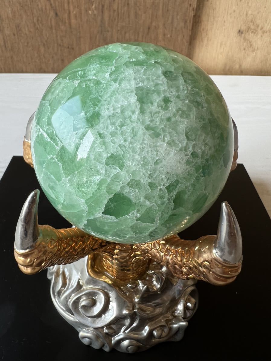 特大フローライト　竜爪台座　置物　蛍石　パワーストーン 特大フローライト 竜爪台座 置物 蛍石 パワーストーン 【公式通販】