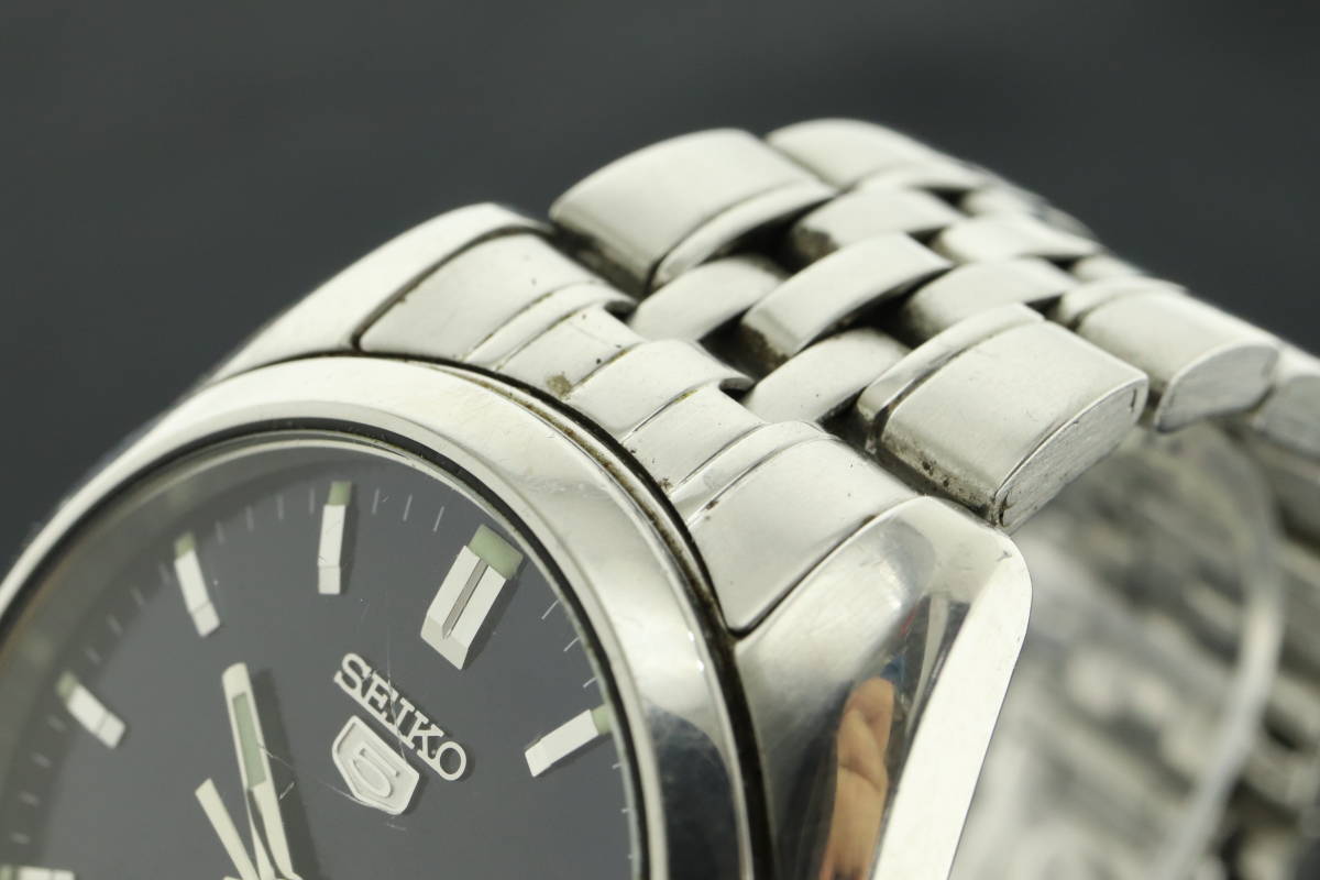 稼働品】SEIKO セイコー5 自動巻き 7S26-0400 シルバー文字盤 SEIKO 5 
