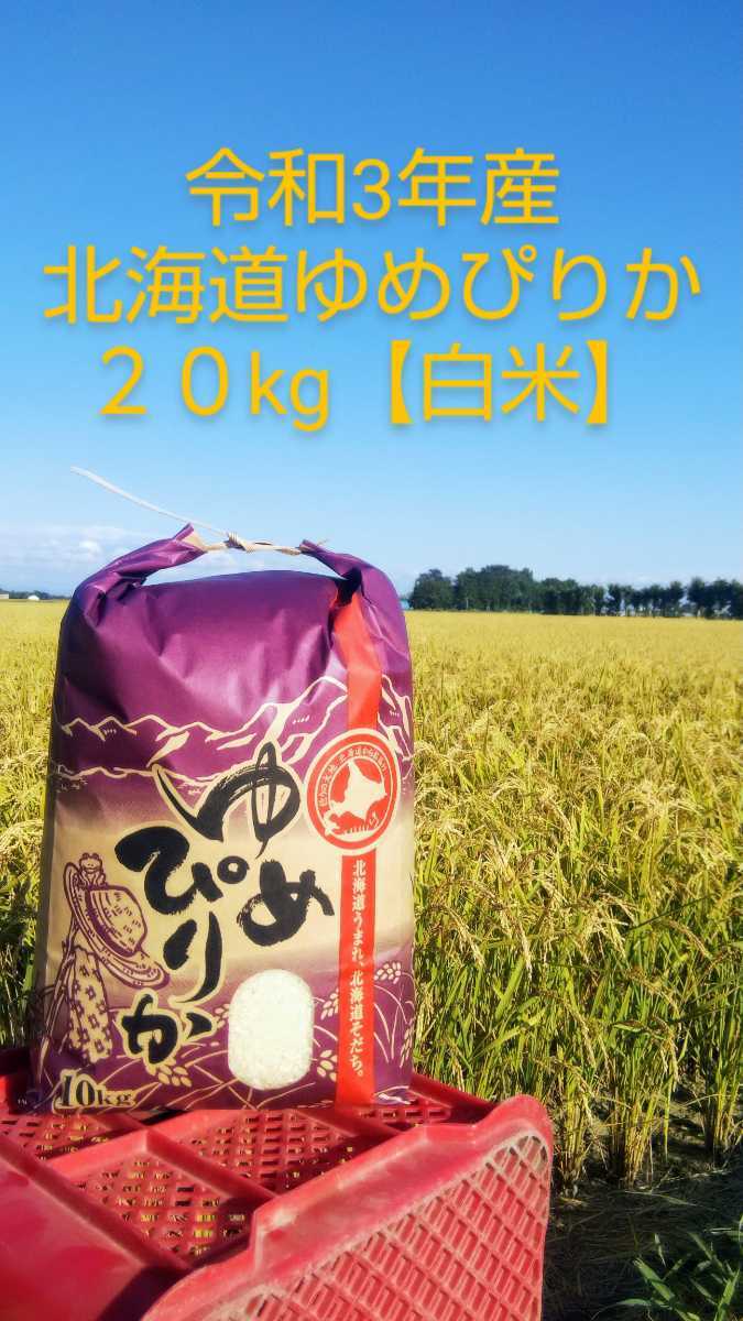 令和3年産 北海道ゆめぴりか20kg ゆめぴりか 令和3年産 北海道米