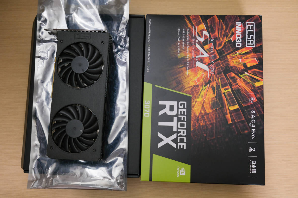 ELSA Geforce RTX3070 S.A.C 非LHR ELSA RTX GeForce LHR GEFORCE 8GB
