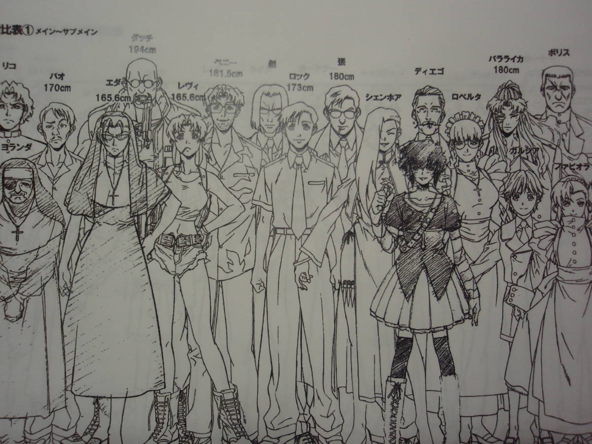 BLACK LAGOON ブラックラグーン 設定資料