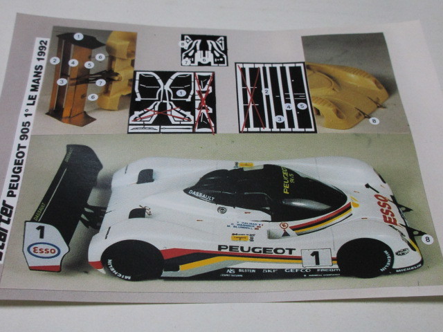 1⁄43「プジョー 905 1992年ルマン優勝車」ビテス社製 .: ミニ