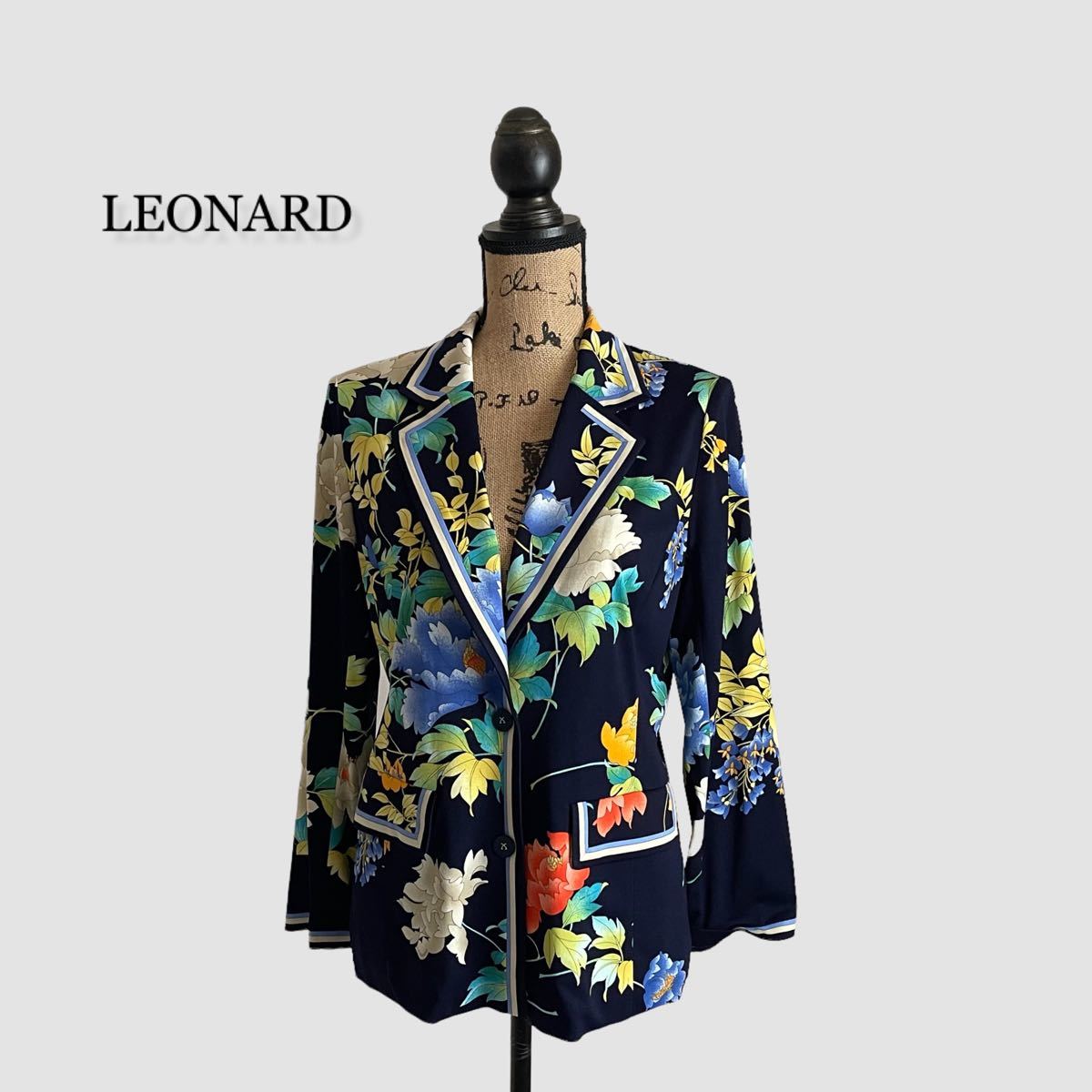 LEONARD レオナール ジャケット レディース テーラードジャケット 花柄
