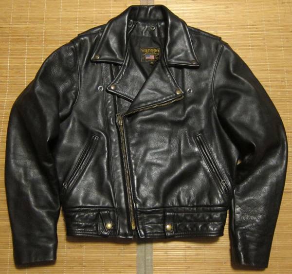 vanson バンソン ダブルライダースジャケット 40 値下VANSON