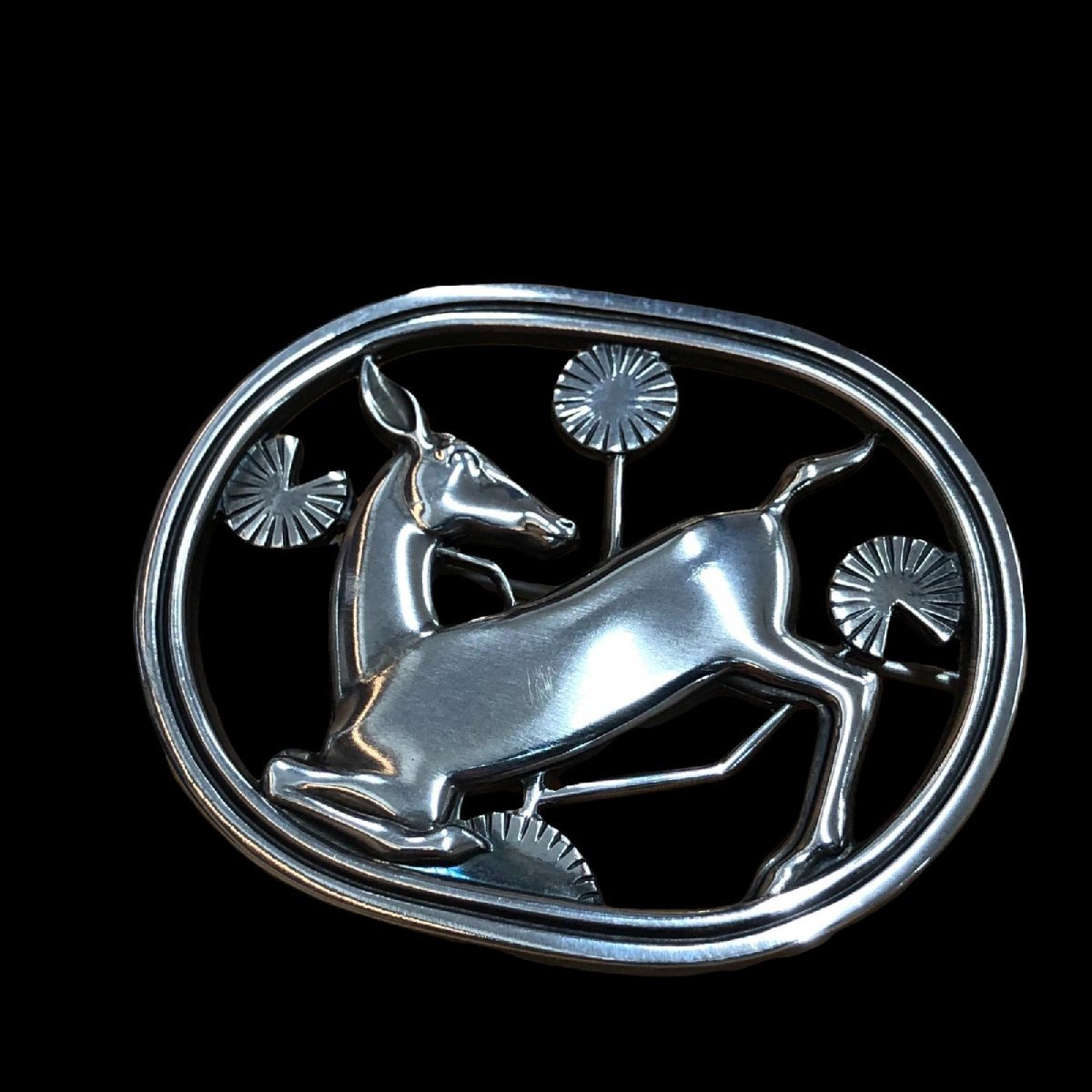   ジョージジェンセン　ブローチ 鹿　モチーフ 良品 Georg Jensen ジョージジェンセン 鹿モチーフ ブローチ シルバー
