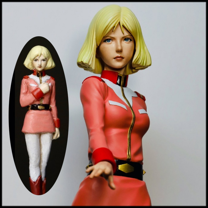 未組立 ガレージキット(W_3246)1/100 & 1/8 機動戦士ガンダム セイラ