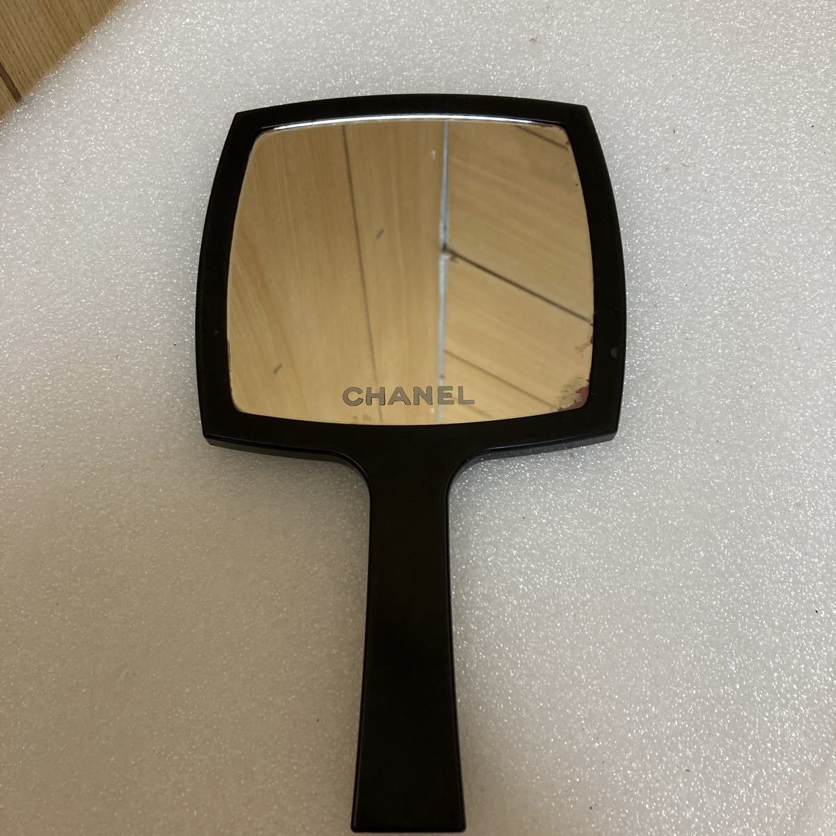 MK2535 CHANEL シャネル 手鏡 手持ち 鏡 ハンドミラー ミラー ブラック