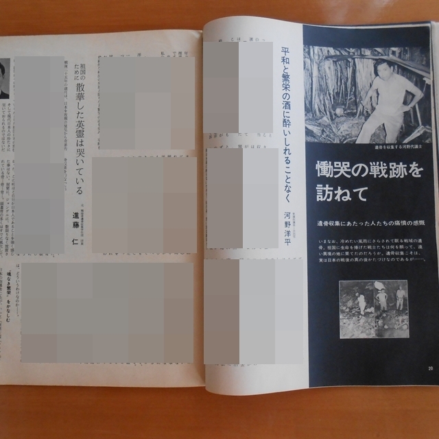 日本の心 祖国を愛した英霊に捧げる誠と祈り 貴重品 昭和45年特別号 靖国神社 わかき戦士の遺書 河野洋平 杉良太郎 天皇陛下 佐藤栄作_3