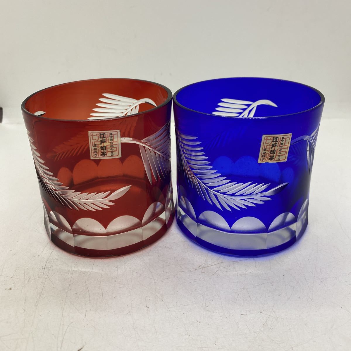 超定番 江戸切子 六角籠目 ロックグラス ペア 田島硝子 Tg98 22 2 未使用品 Fucoa Cl