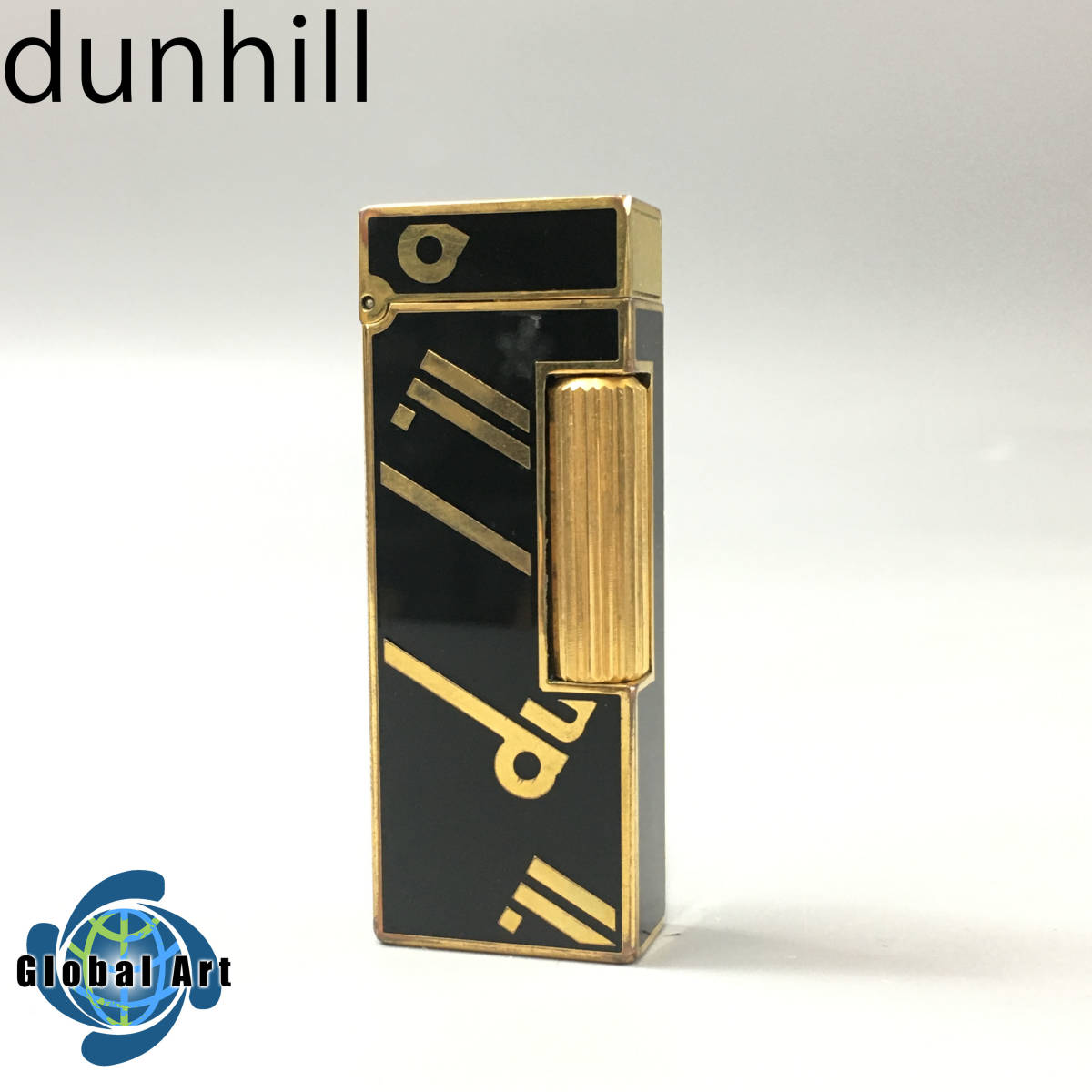 ダンヒル ガスライター dunhill ライター メンズ ゴールド 黒×金 