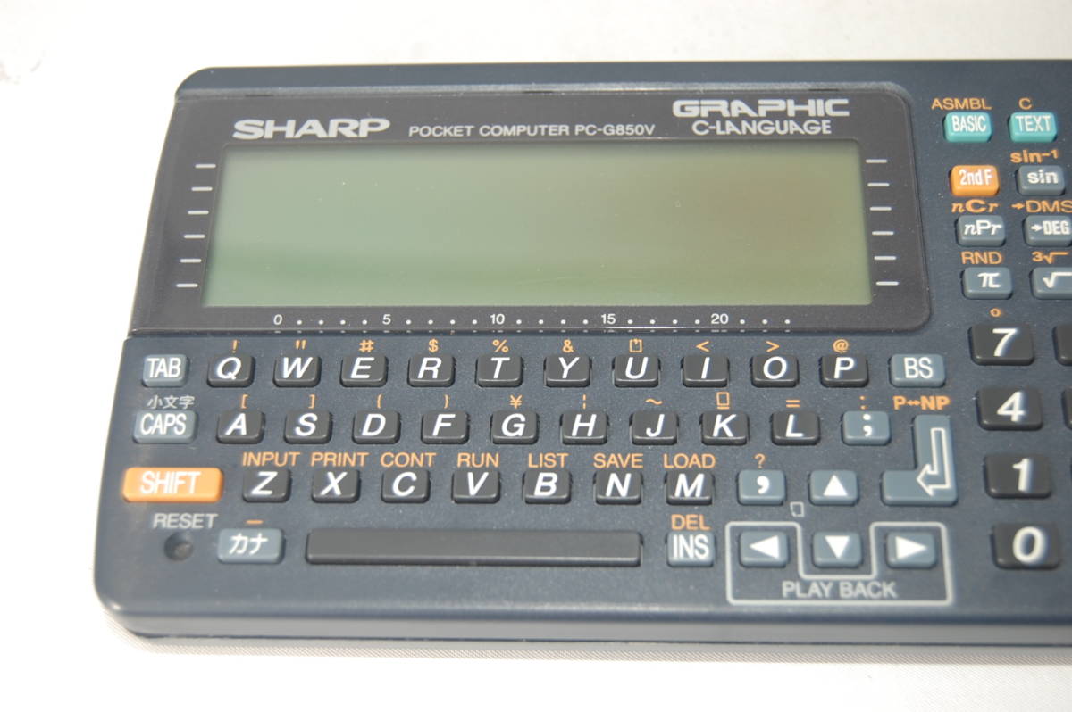 ポケコン PC-G850VSシャープ （動作良好】シャープ 歯がゆい SHARP PC 