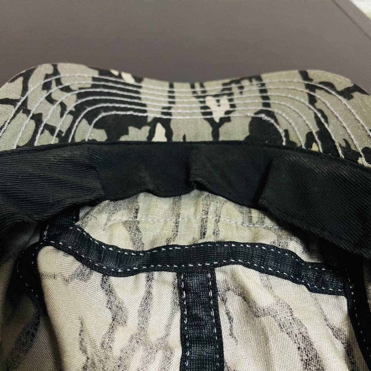 激レア Supreme Trebark Camo Camp Cap Black 1990年代 黒 迷彩 ツリー