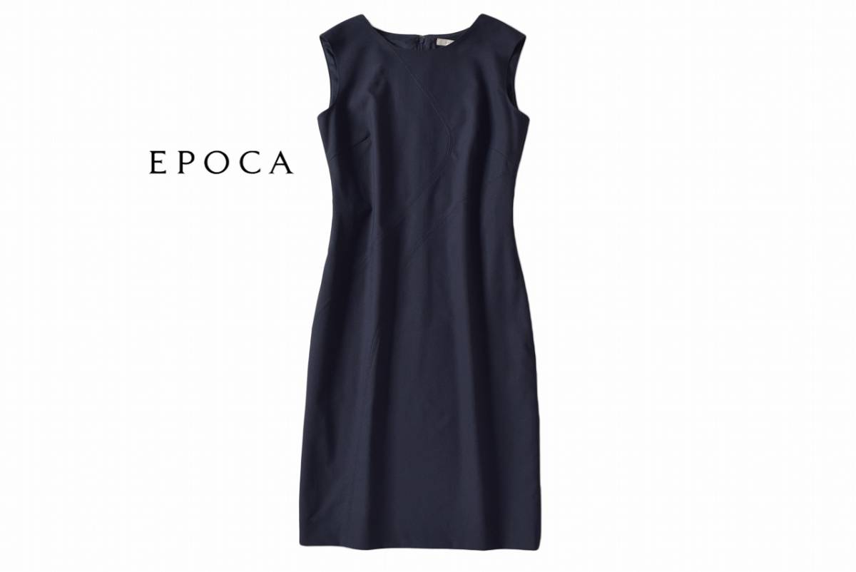 美品★EPOCAエポカ6.2万★40size/9号★ワンピース紺J195