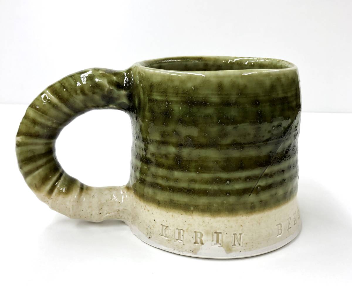 極美品】鯉江良二 オリベビアマグ 「キリンビアマグコレクション」 共