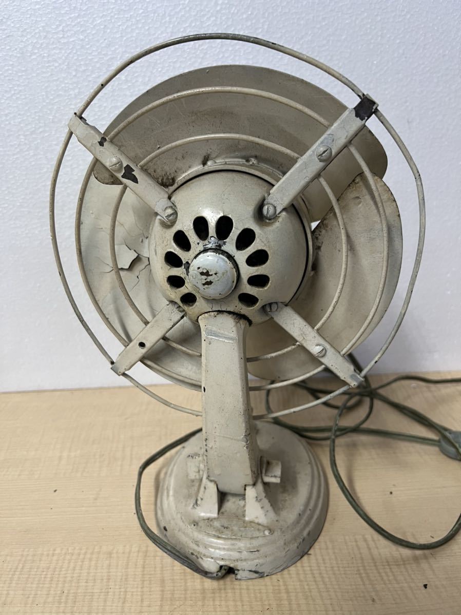羽まで鉄！　奇跡の保存状態　完全通電品　昭和レトロ　扇風機　日立　首振り風量調整 サ0053T昭和レトロ 鉄製 扇風機 3枚羽 20cm Yahoo!オークション - 「3枚
