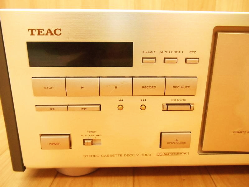 TEAC ティアック カセットデッキ V-7000 100V 50/60Hz 20W ドルビーHX