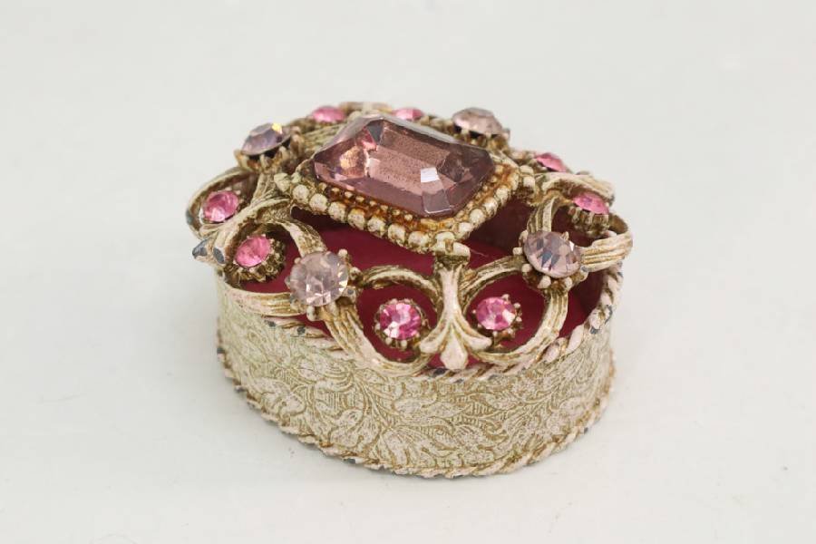 ★USAヴィンテージ FLORENZA★ジュエリーケース★アクセサリーケース 宝石箱◆392f19