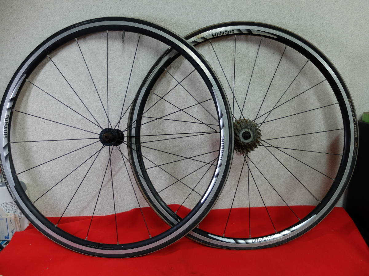 SHIMANO R500 完組ホイール 622×15-18C ＆タイヤほか付属品 SHIMANO シマノ ホイール WH-R500 622×15 15C 【公式通販】