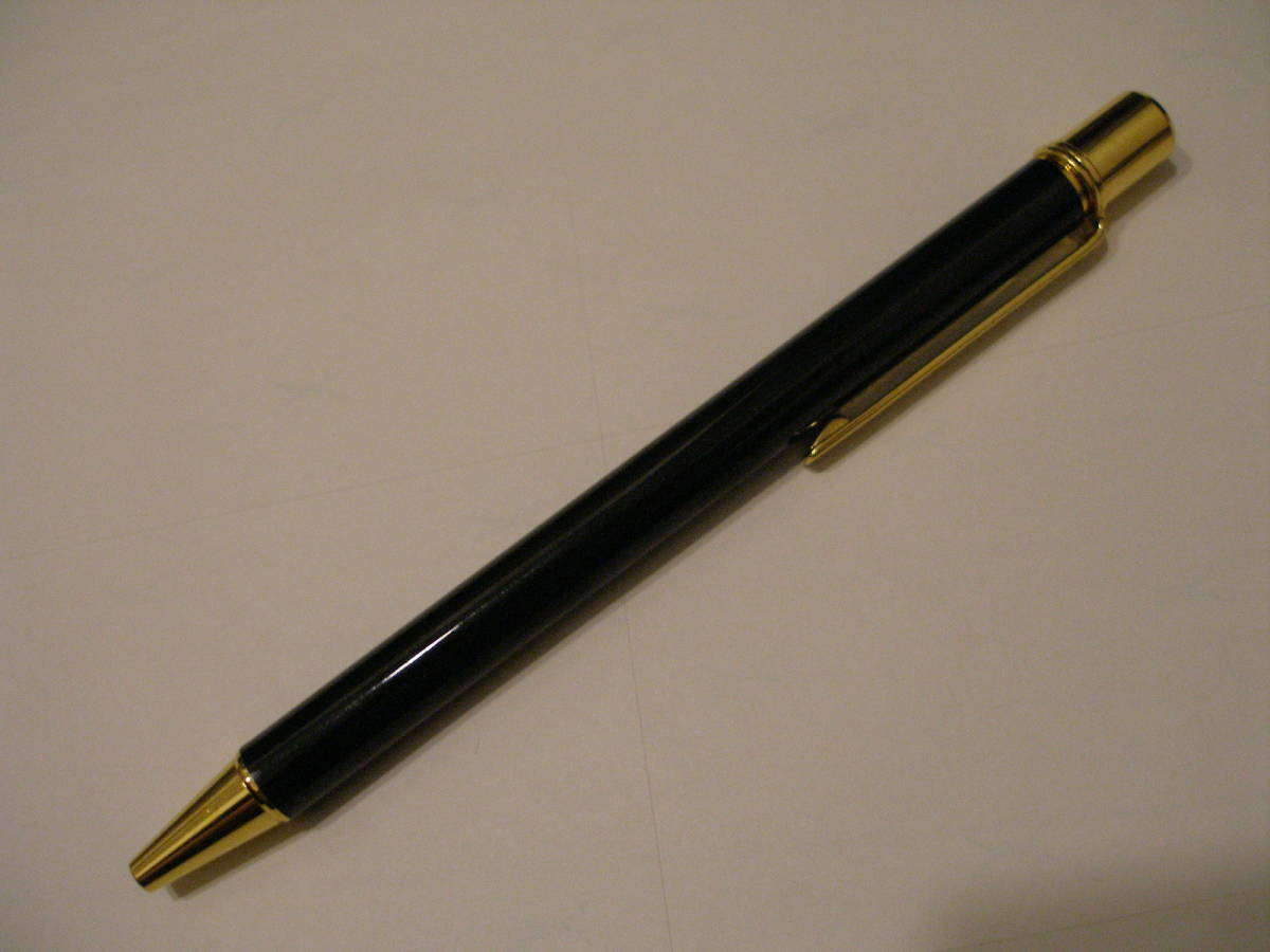 中古】Cartier/カルティエ 回転式ボールペン（ブラック×ゴールド/黒×金